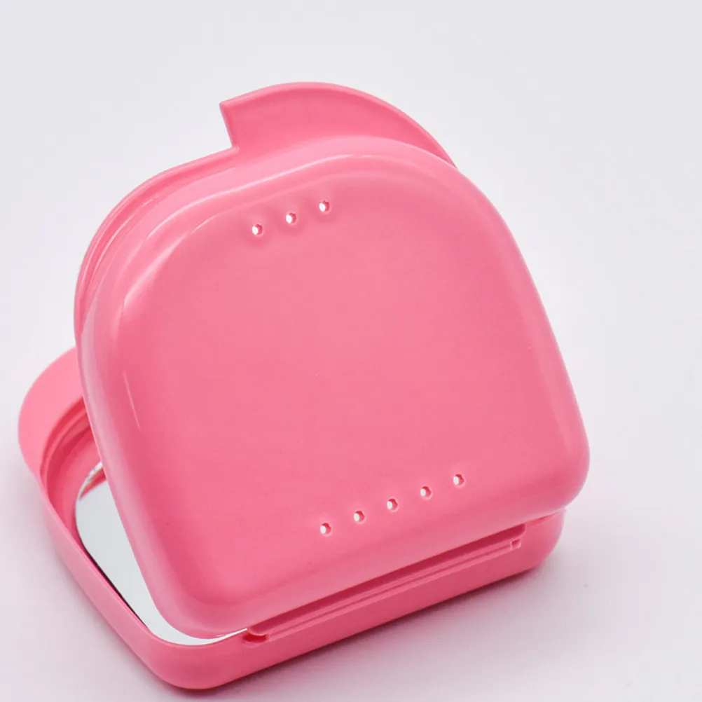 

1 шт. футляр для зубных протезов из прочного полипропилена, миниатюрный, портативный, для ортодонтических ретейнеров, контейнер для хранения капп, дышащий