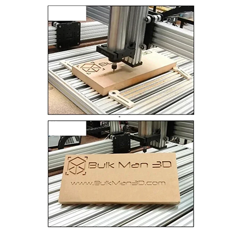 20%OFF BulkMan 3D Silver 1500x1500 QueenBee PRO CNC Full Kit with Maker Shield GRBL Control Wood Router CNC Working Machine