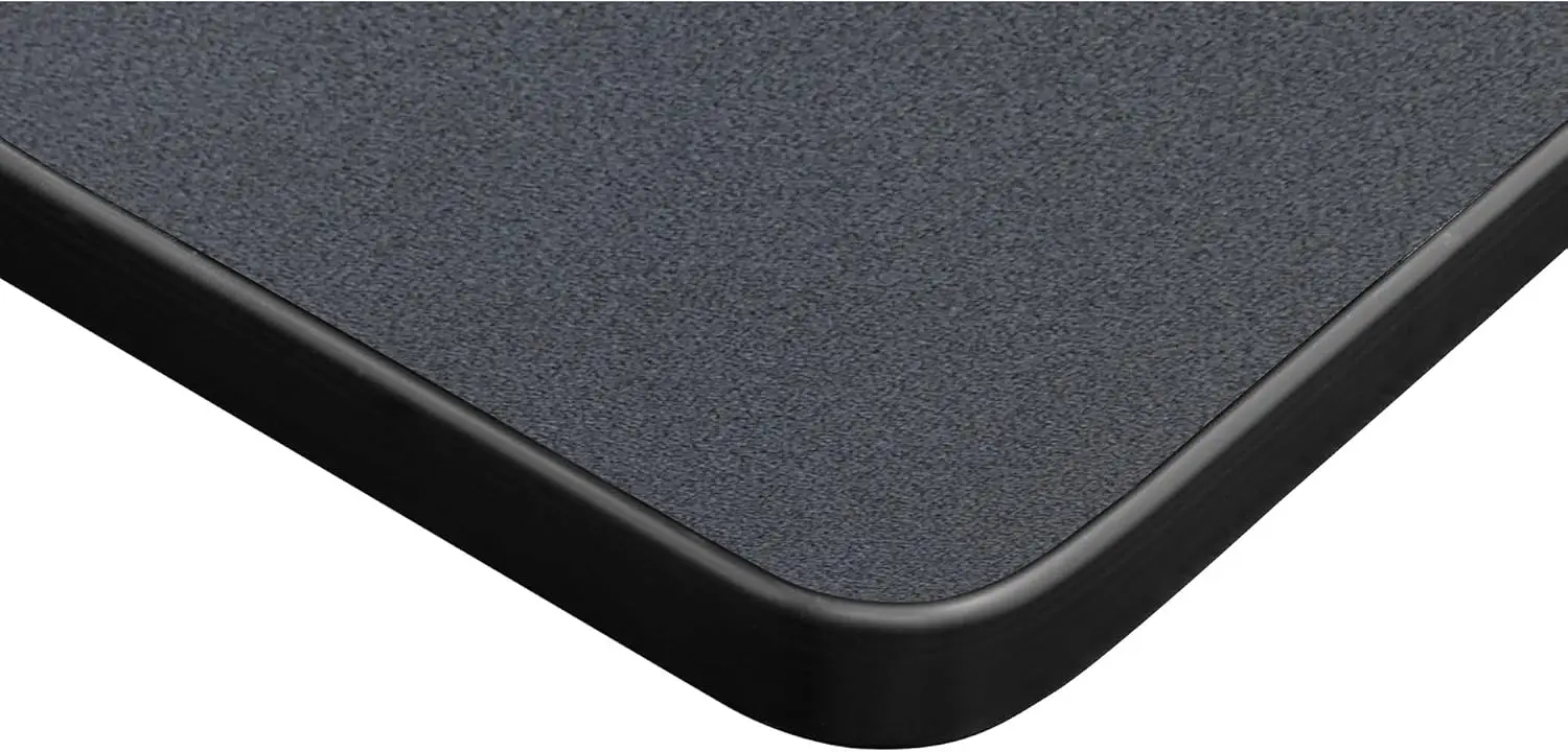 Kobe 48-Inch Square Breakroom Table, Grey, And 4 M Stack Chairs, Burgundy