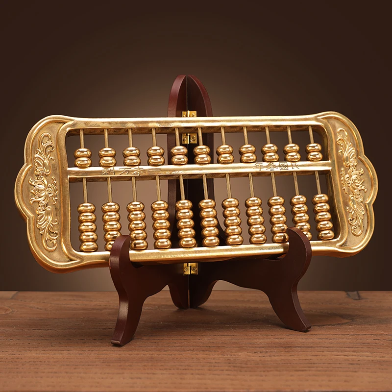 Copper abacus ornament Ruyi living room office opening desktop decoration creative decoration gifts