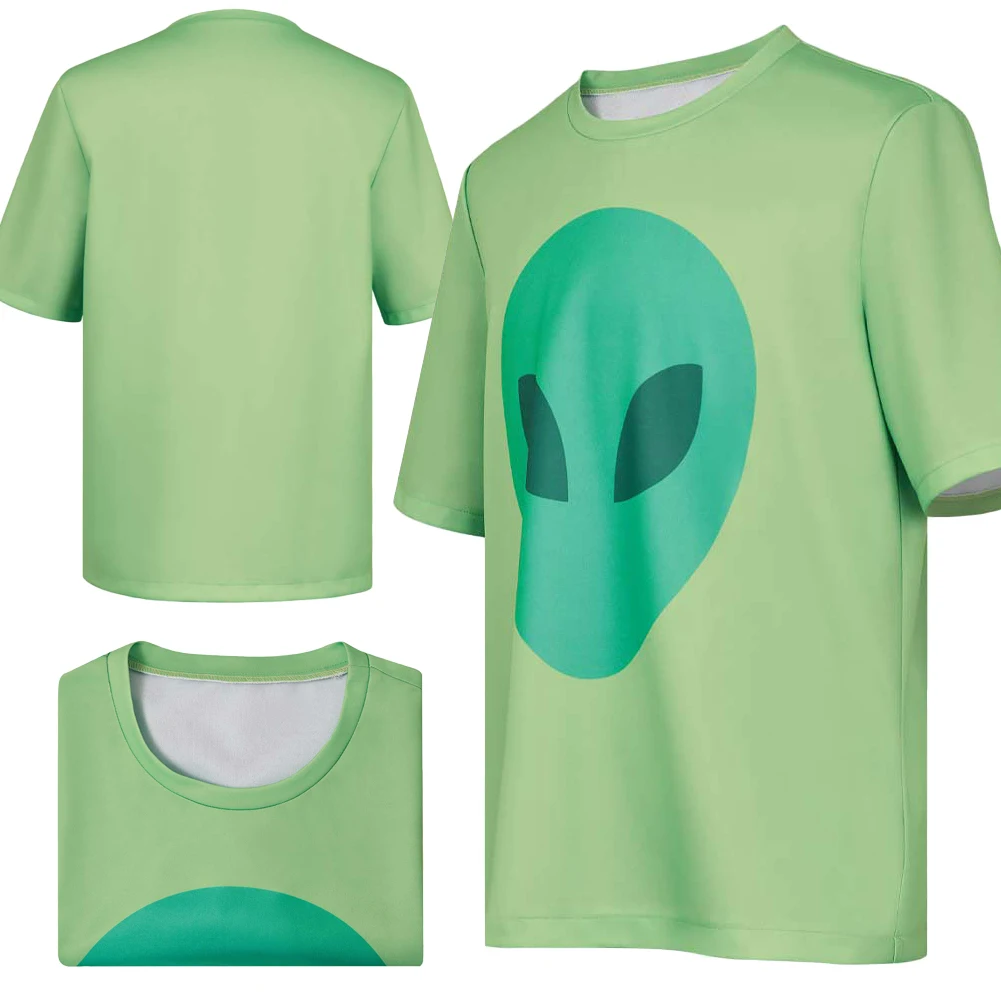 

Fantasia Ellio Cosplay T-shirt Tops Clothing 2025 Cartoon Movie Ellio Disfraz Costume Men Fantasy Halloween Carnival Party Cloth