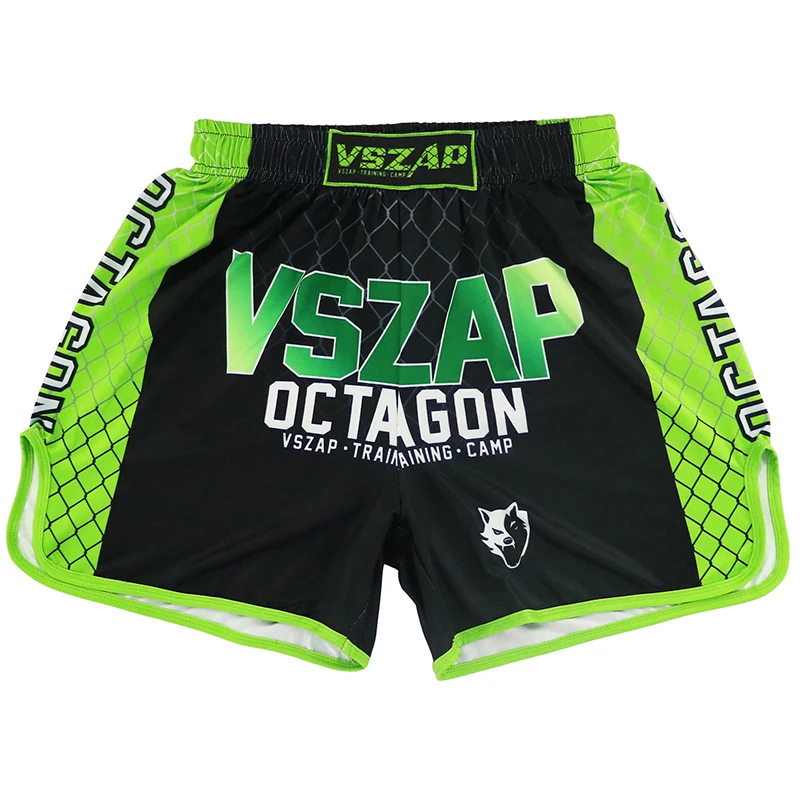 VSZAP MMA Rashguard Bjj Jiu Jitsu t-shirty mężczyźni Muay Thai Trunks Kickboxing koszule Boxe zestaw walki odzież MMA spodenki bokserskie