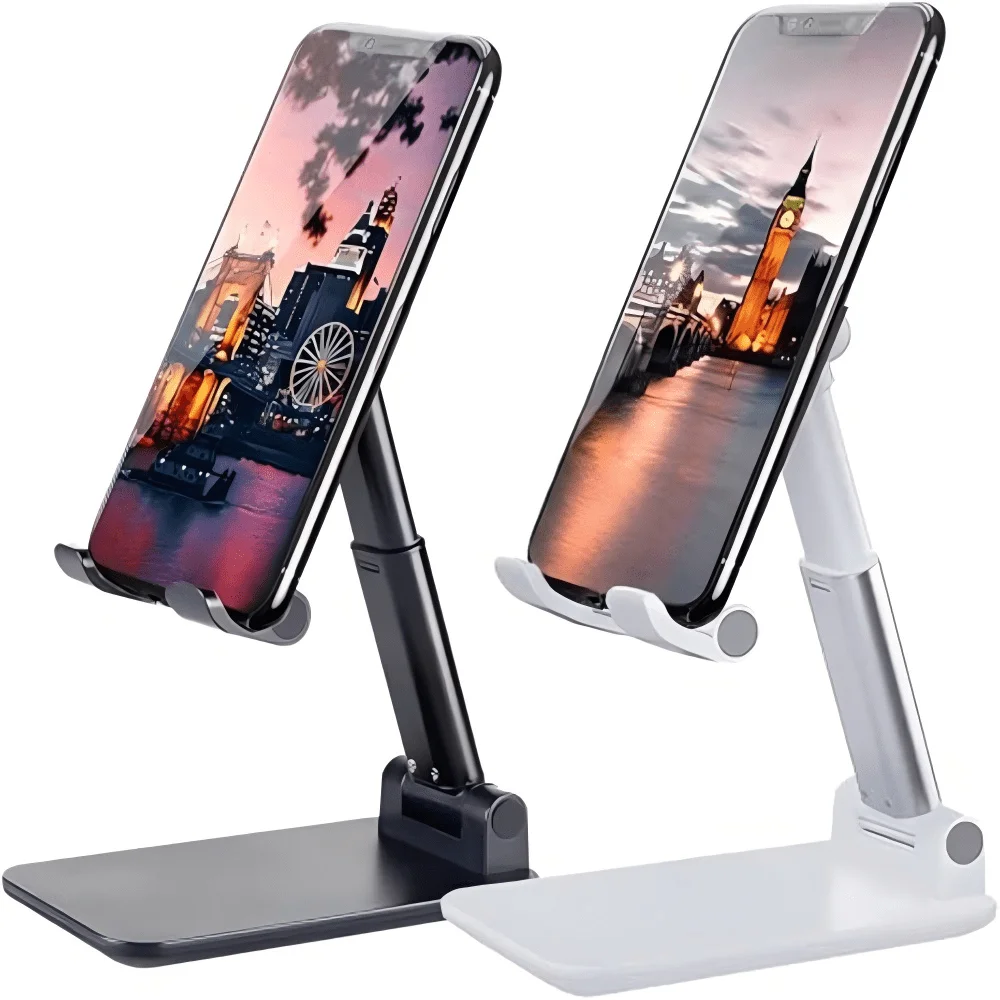 

Adjustable Phone Stand for Desk – Foldable & Portable Holder for iPhone 16 15 14 13 12 & Android Great Gift for Family & Friends