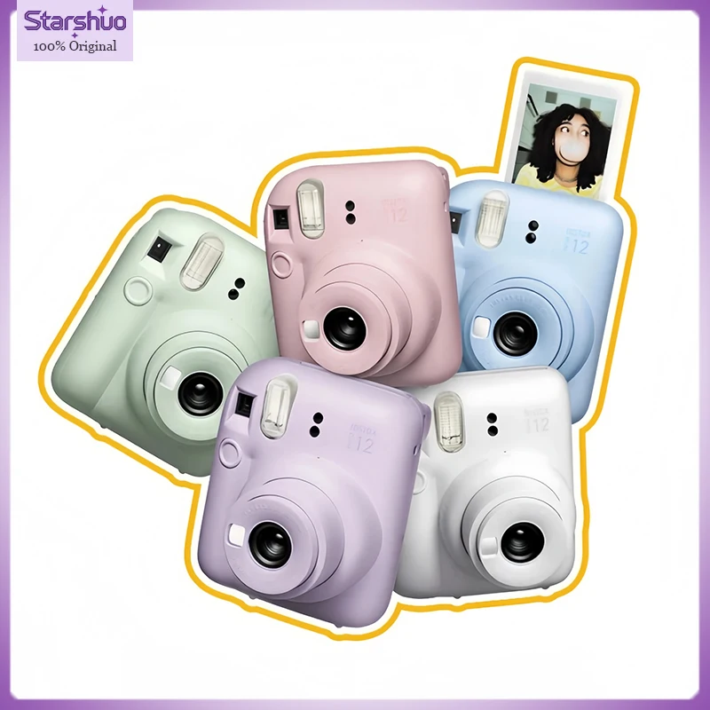 Genuine Fujifilm Instax Mini 12 Instant Camera International Version Supports self-timer mode Suitable for 3-inch 86*54mm film