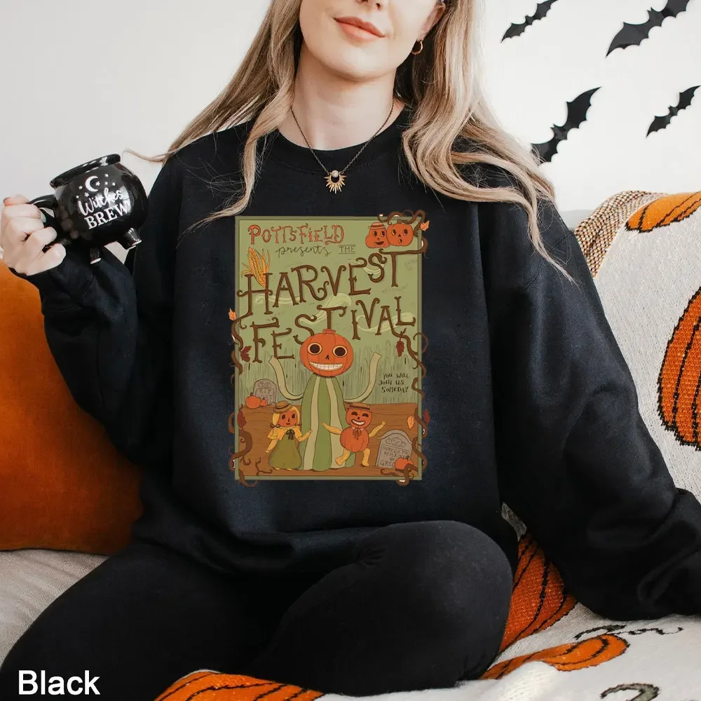 New in Hoodies & Sweatshirts Pottsfield Harvest Festival Print Druckbares Poster Over The Garden Wand Illustration Hoodied Men