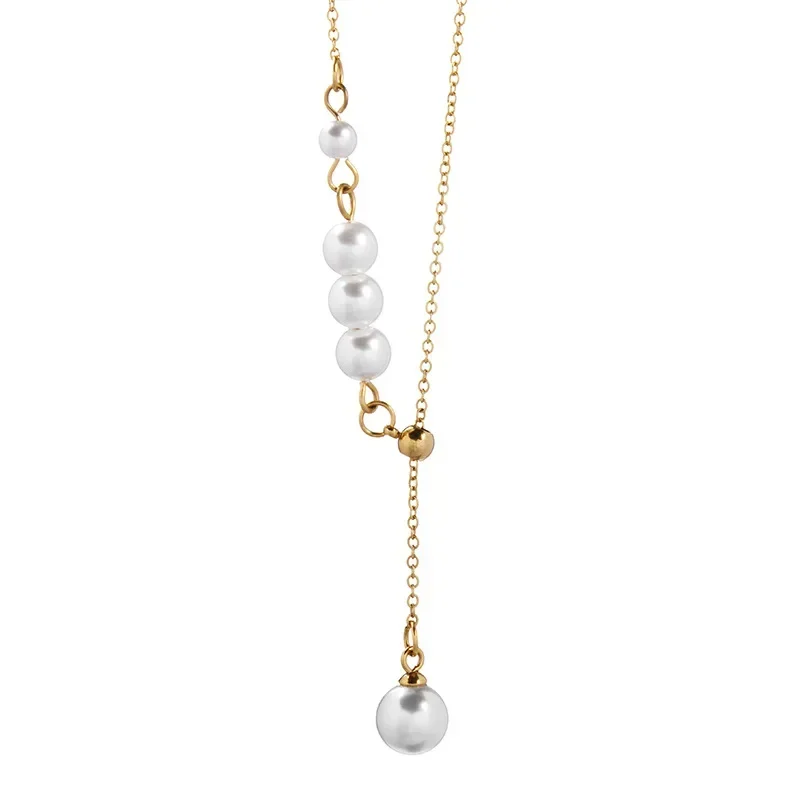 

This necklace features a retro neckline and a Y-shaped adjustable design, making it suitable for fashionable clothing