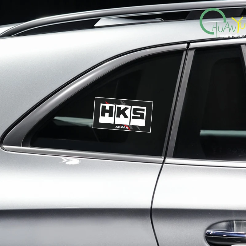 HKS modified car advanced car jdm reflective car stickers door and body stickers scratch and cover the rear glass sticker