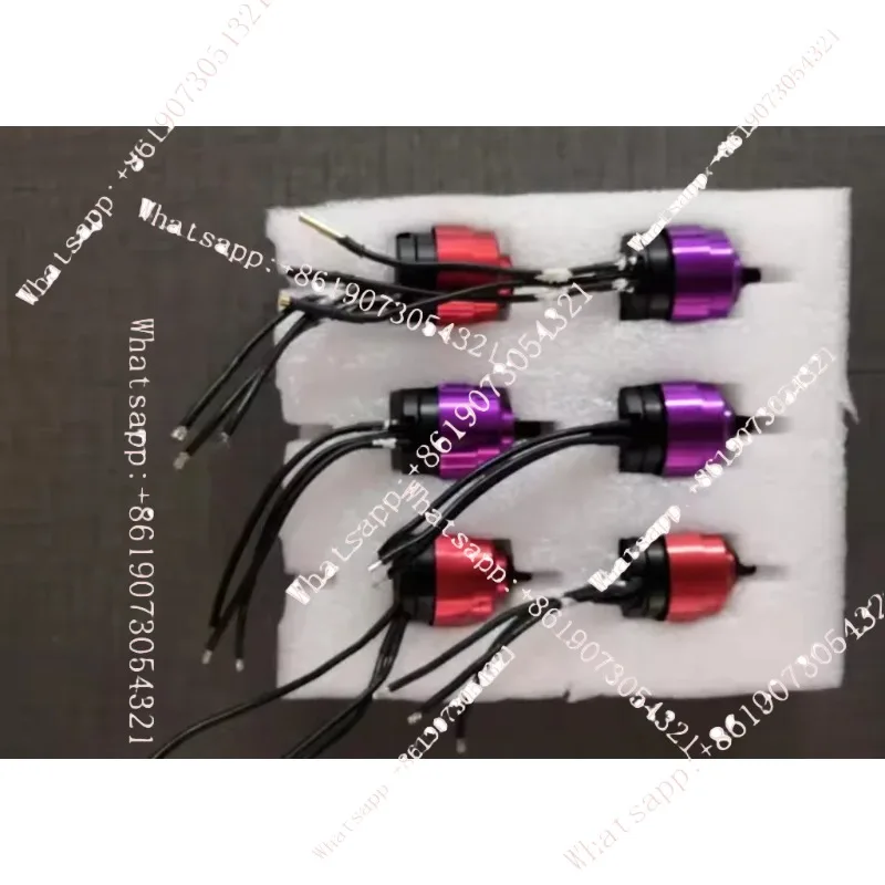 Agricultural spray drone electrostatic spray head separate brushless motor DIY 3CW (for red) and 3CCW (for purple) centrifugal s