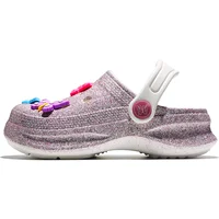 Kid's Glitter Clog and Mules, Lightweight EVA Garden Shoes, Non-Slip Sandals, Breathable Slip-On Shoes for Indoor Outdoor 168 4