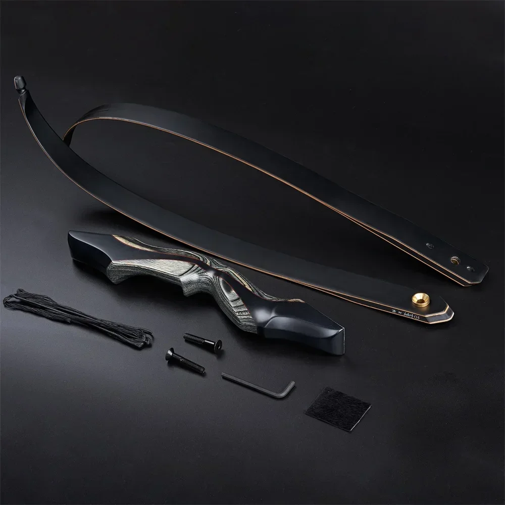 60'' Recurve Bow Hunting 30-50lbs Take-down Bow Right Hand Bow for Outdoor Hunting and Archery