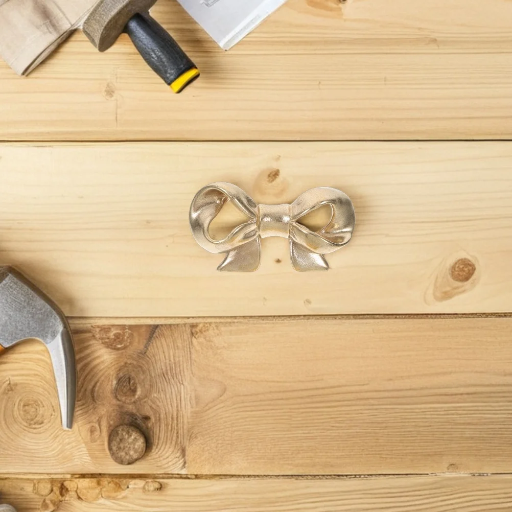 

Brass Bow Metal Knob Vintage Bowknot Shaped Cabinet Door Handle Decorative Drawer Pull for Furniture Cabinet Door Handle