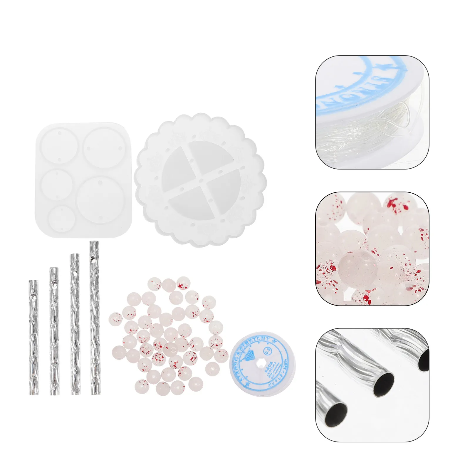 

Набор для изготовления ветряных колокольчиков: силиконовые формы для поделок, материалы для создания подвесок, формы для литья из эпоксидной смолы, декор для стен