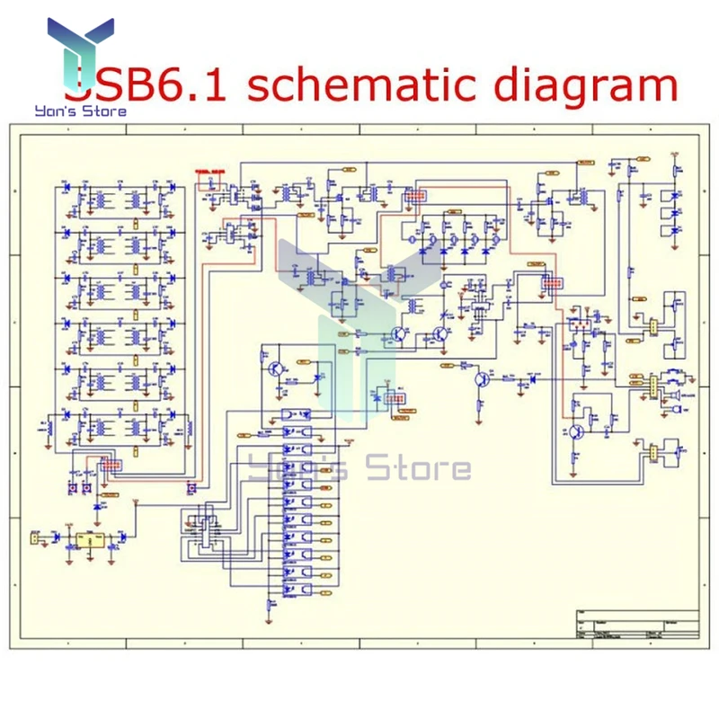 6 Band HF SSB Shortwave Radio Shortwave Radio Transceiver Board RF Receiver DIY Kit C4-007 Transmitter Transceiver