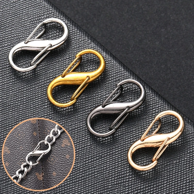 Chain Bag Adjustable Bags Strap Buckle  Pull Clasp Hook DIY for Keychain Purse Handbag Shoulder Crossbody Bags