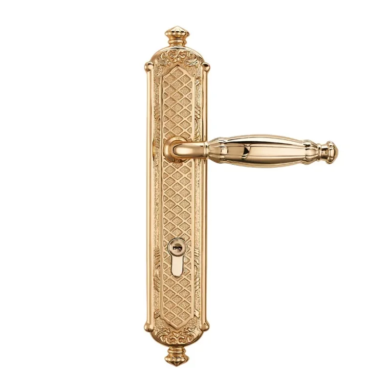 yesHigh Grade Pure Copper Door Lock Mute Security Door Locks Indoor Bedroom Door Handle Deadbolt Lockset Furniture Hardware