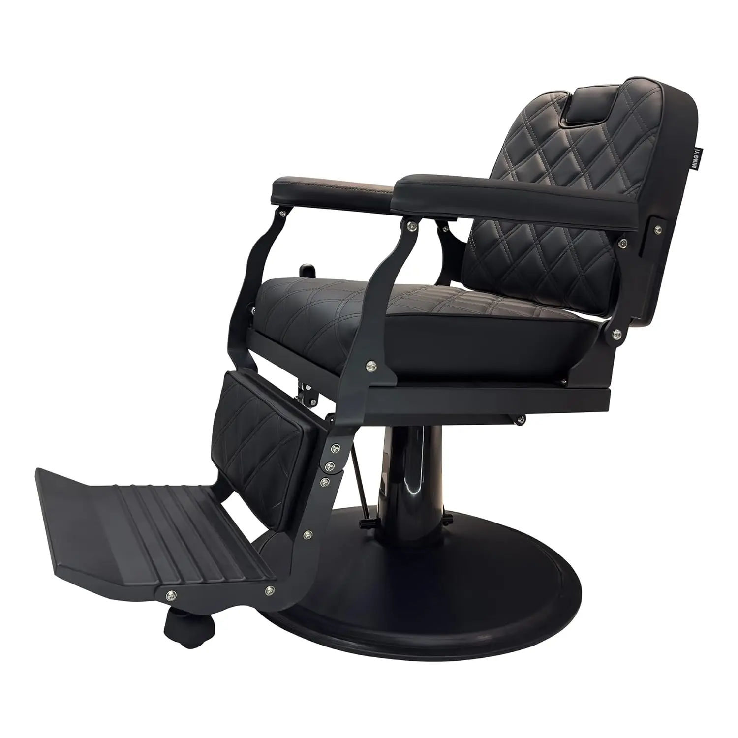 #8821 Professional Barber Chair – Heavy-Duty Reclining Salon Chair with Square Backrest, Hydraulic Pump, Adjustable, Custom
