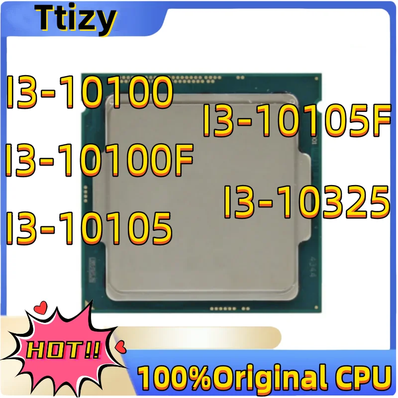 

Intel Original I3-10100 I3-10100F I3-10105 I3-10105F I3-10325 The all-new CPU of the 10th generation i3 Core