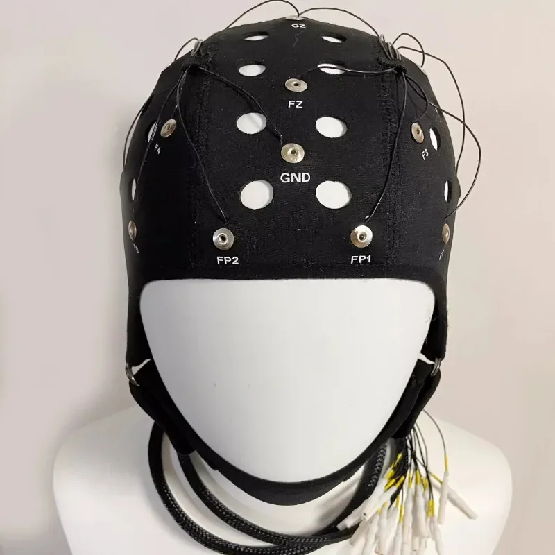 The complete set of EEG cap 4.0 snap on model with 8-wire 16 wire 32 wire, 64 wire, 1.5 hole end interface/DuPont wire interface