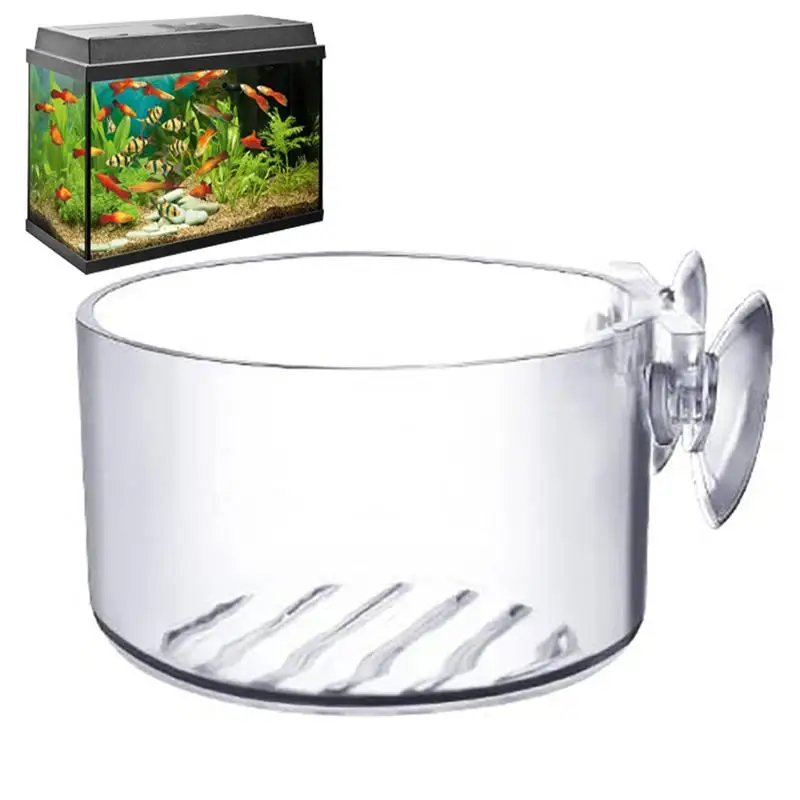 Aquarium Decoration Plant Cup Pot Acrylic Aquatic Plant Cup With Suction Holder Planting Cylinder Cup Aquarium Accessories