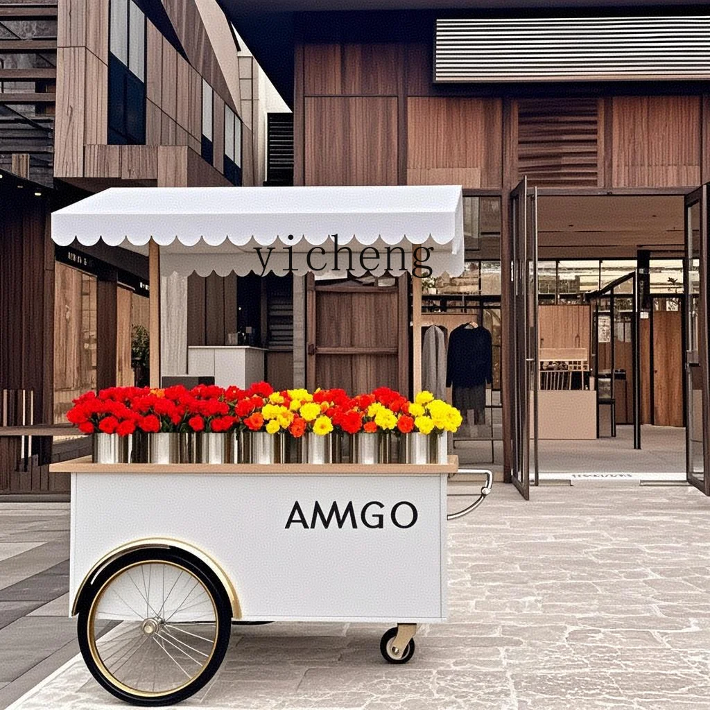 ZC high-end booth float clock in point promotion bread display mobile stall car
