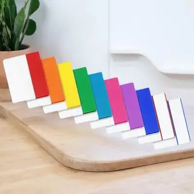 

Waterproof Writable Semi-Transparent Index Tabs Sticky Page Markers for Books Notebooks Folders Diaries Archives Students