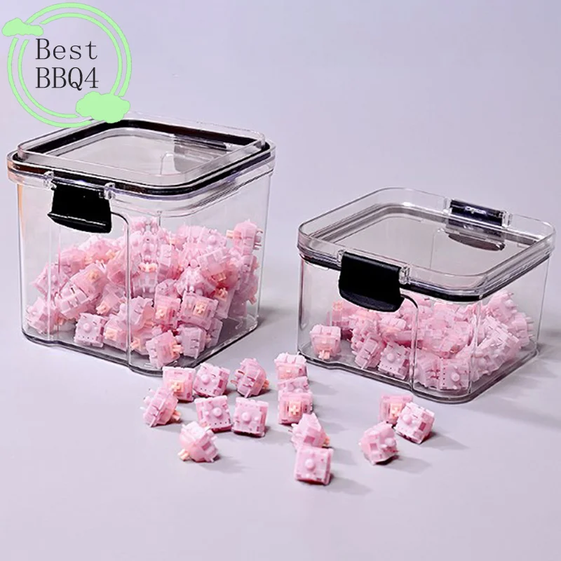 (BBQ4)460/700ml Keyboard Switch Storage Box Cantainer Switch For Mechanical Keyboard Cherry Gateron Kalih Empty Storage Box