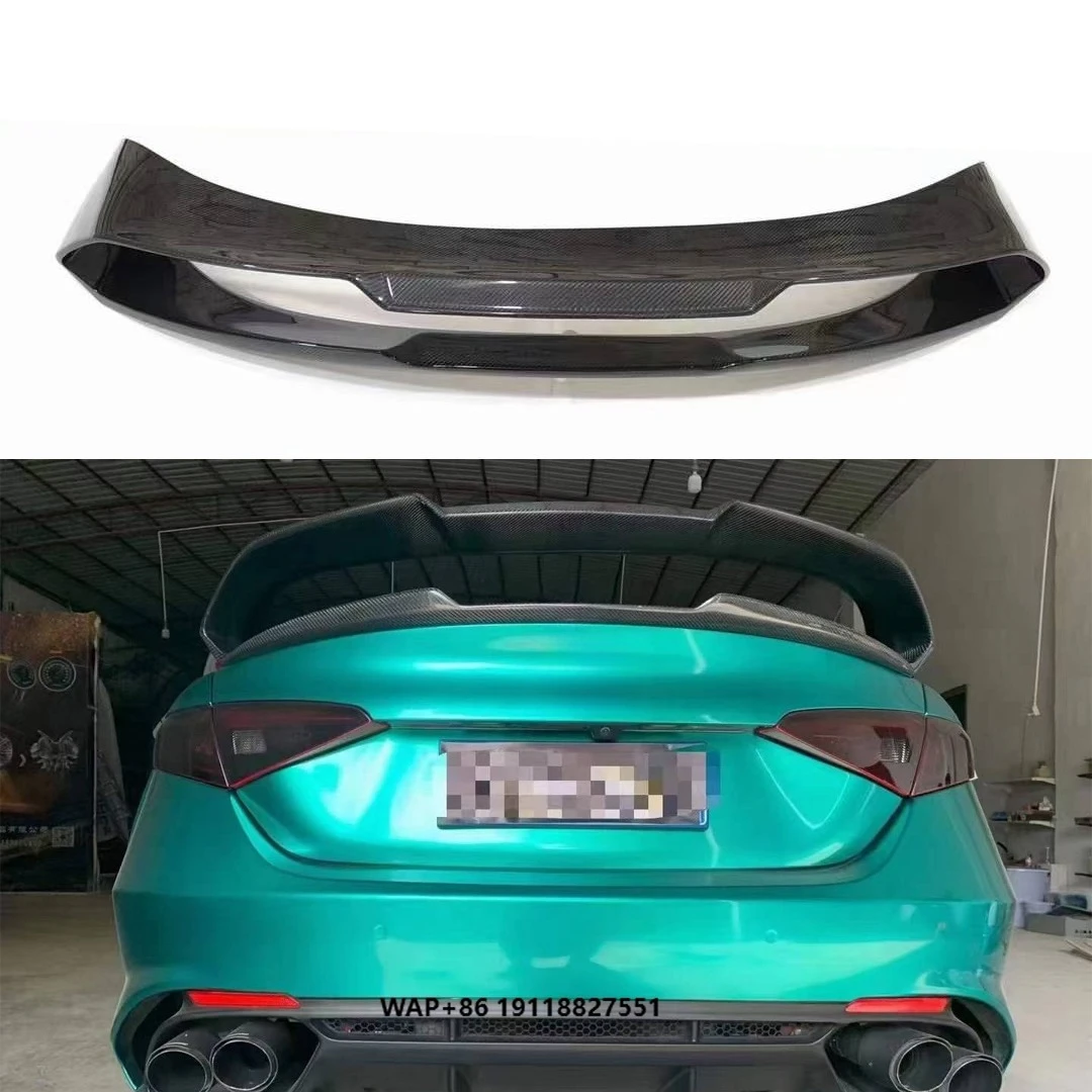 

Romeo Giulia GTAM style carbon fiber trunk rear wing spoiler for 2017-2023