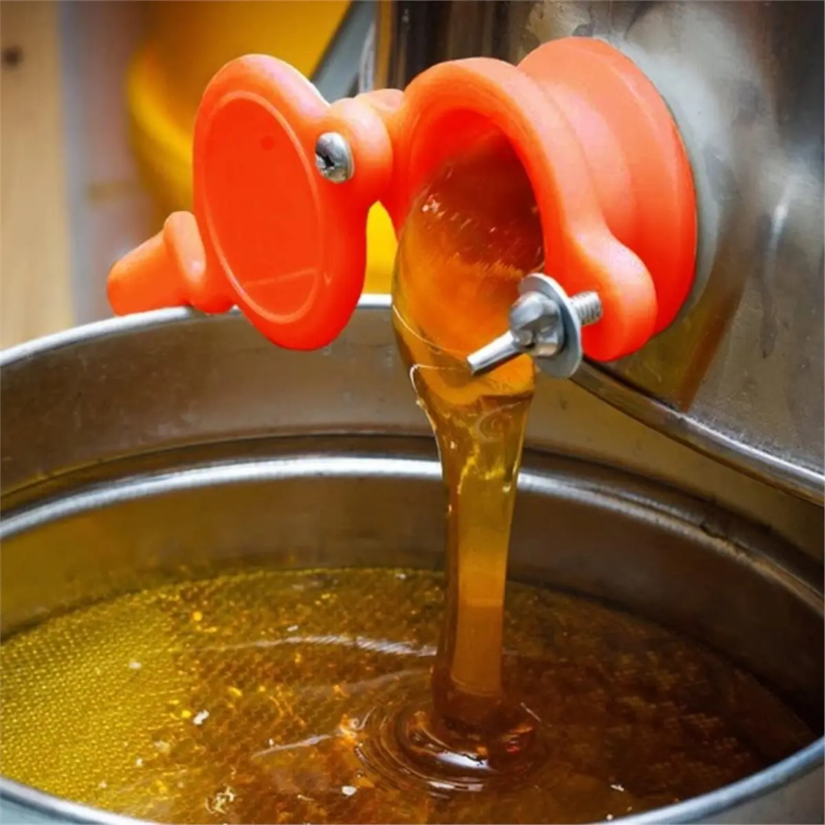 1set/4pcs Honey Gate Valves for Honey Extractors, Long-Lasting Food-Grade Material, Beekeeping Supplies