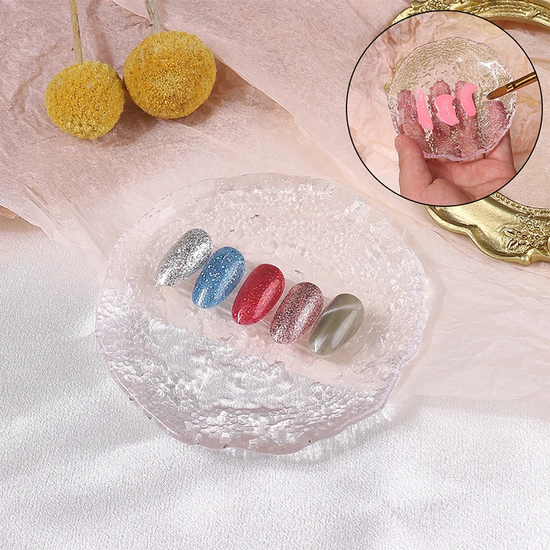 Glass Display Board Color Palette Jewelry Nail Art Photography Props Photography Background Cloth Transparent Storage Tray