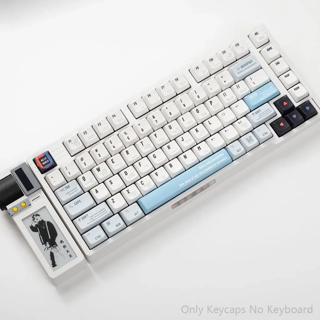 Imagem -02 - Programador Tema Keycaps Conjunto Completo Teclado Mecânico Mda Altura Pbt Térmico Sublimação Faça Você Mesmo para 61 87 98 104 108 141 Chaves