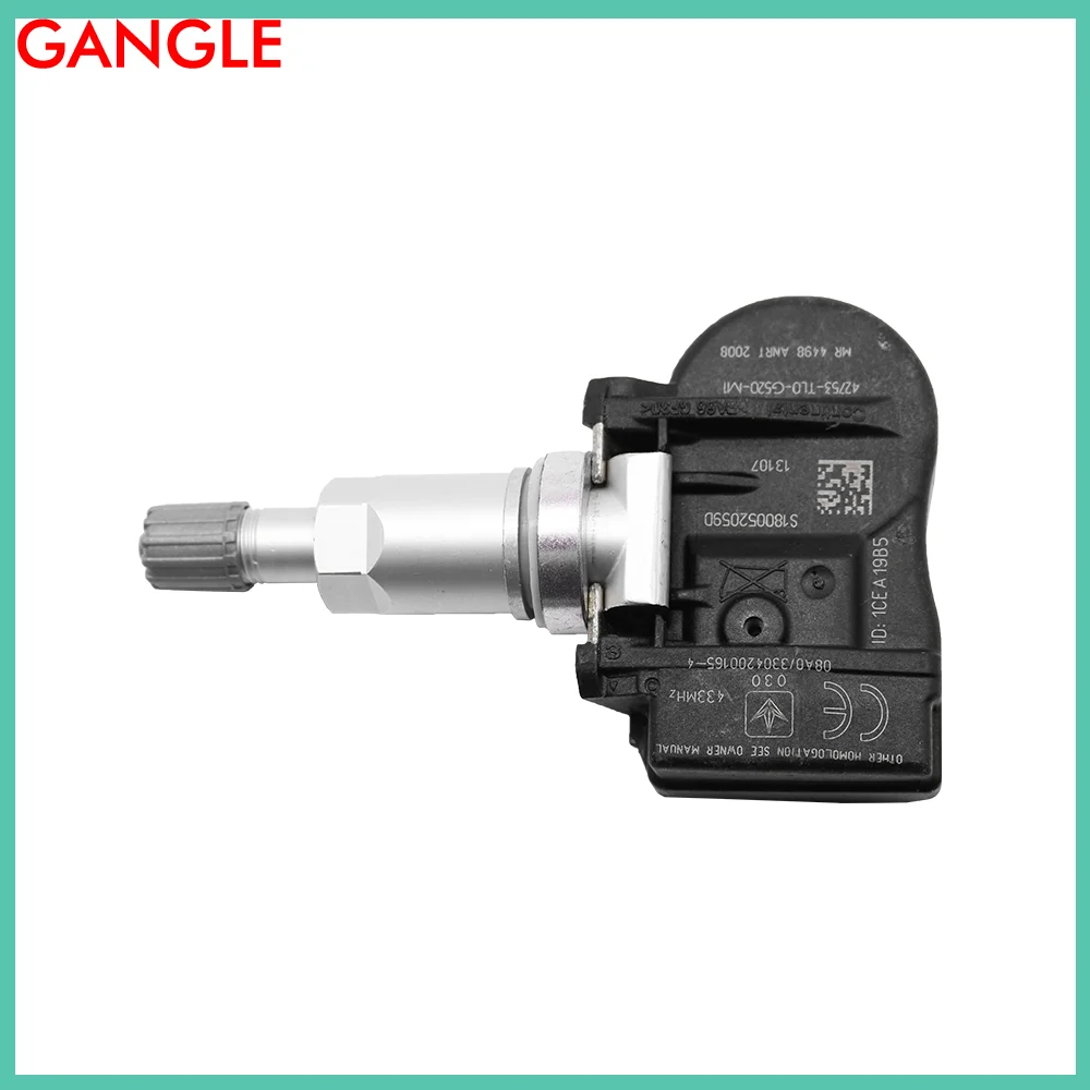 SENSOR de presión de neumáticos TPMS para HONDA ACCORD, 2013, 2014, 2015, 2016, 2017, 2018 MHz, 42753-TL0-G520, 42753-TL0-G530