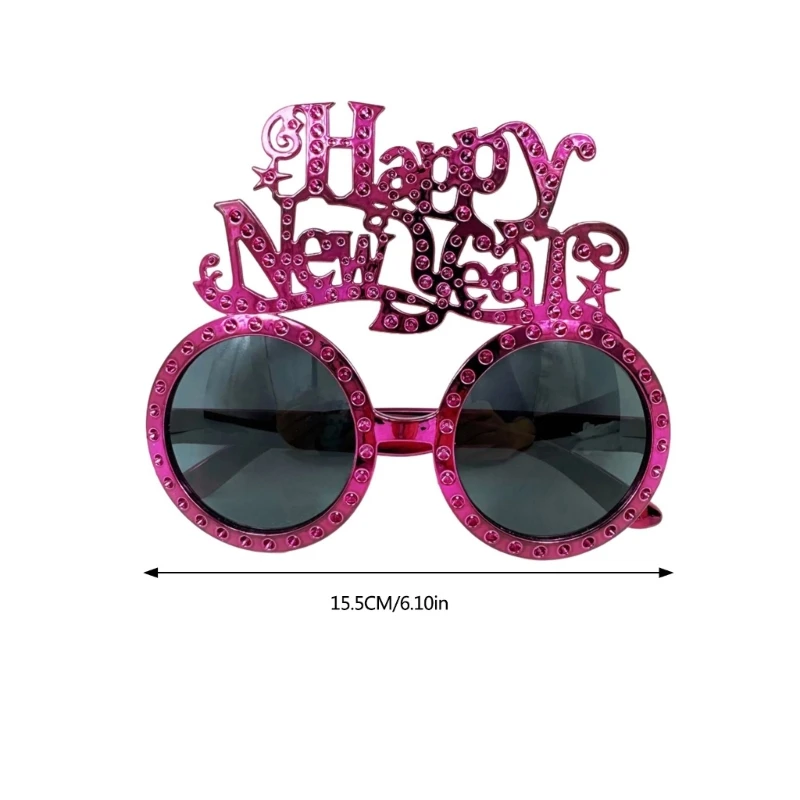 11 스타일 참신 재미 있은 새해 복 많이 받으세요 프레임 안경 파티 선글라스 성인을위한 2025 신년 파티 안경 청소년 어린이