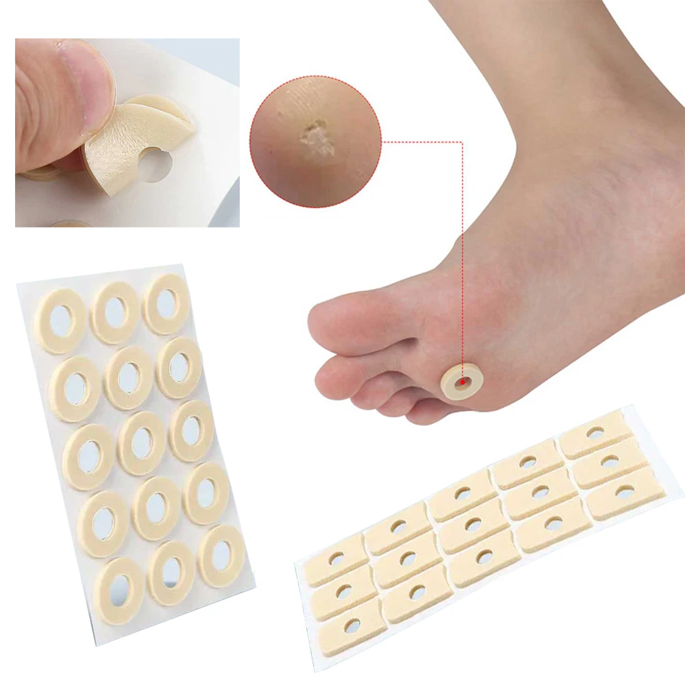 15 個/1 シートトウモロコシ石膏足カルスクッションつま先保護耐摩耗足抗カルスフットパッチ鎮痛パッドプロテクター