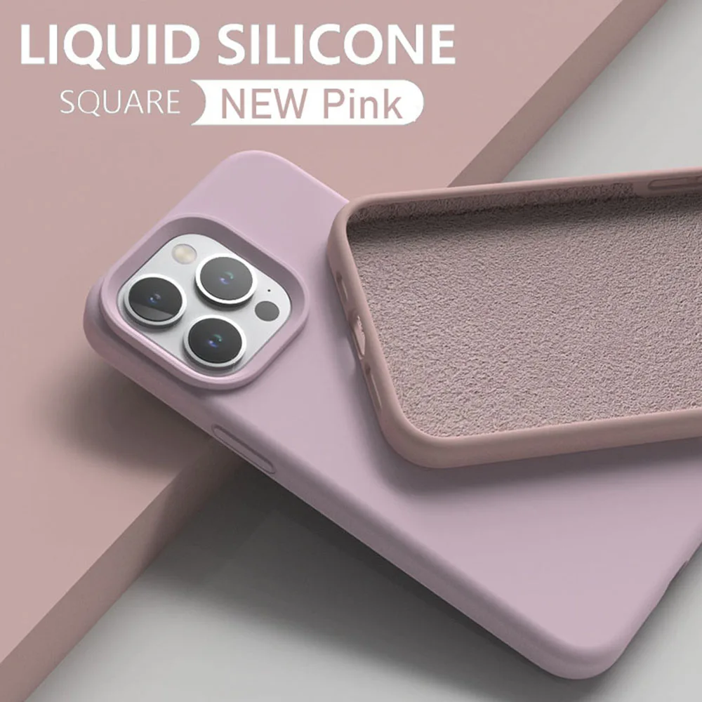 Luxury Liquid Silicone Phone Case For APPLE iPhone 11 13 12 Mini 14 15 Pro Max Cases For iPhone XS XR 7 8 14 15 Plus Plus Shockp