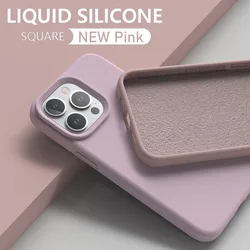 Luxury Liquid Silicone Phone Case For APPLE iPhone 11 13 12 Mini 14 15 Pro Max Cases For iPhone XS XR 7 8 14 15 Plus Plus Shockp