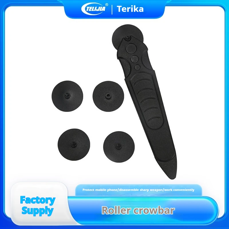 Barra de palanca rodante Universal construcción de fibra de carbono con ruedas de 4 Uds para reemplazo de pantalla de iPhone/Samsung/Huawei y reparación de PCB