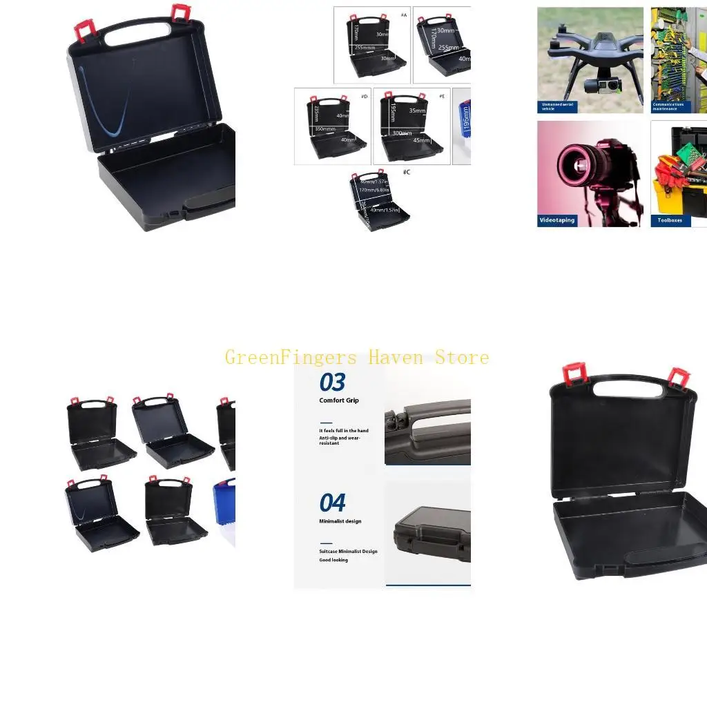 F68D Industrial Strength Plastic Tool Case Tool Box Featurings Water Resistant Construction and Versatilitys Layouts