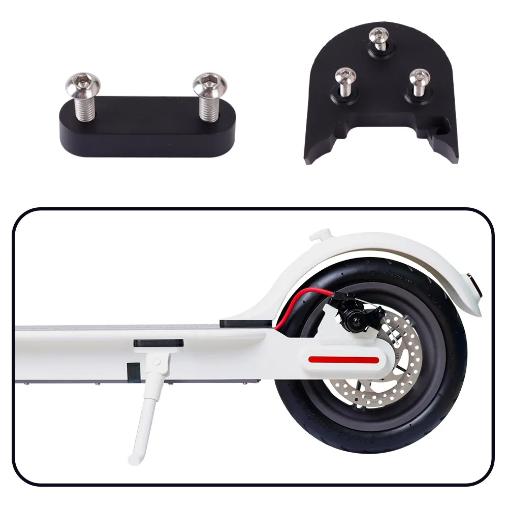 Modifica 10 pollici Parafango Posteriore Ruota Piede Supporto Spacer Staffa Kit per Xiaomi M365/Pro/1S E-Scooter Parafanghi Cavalletto Spacer