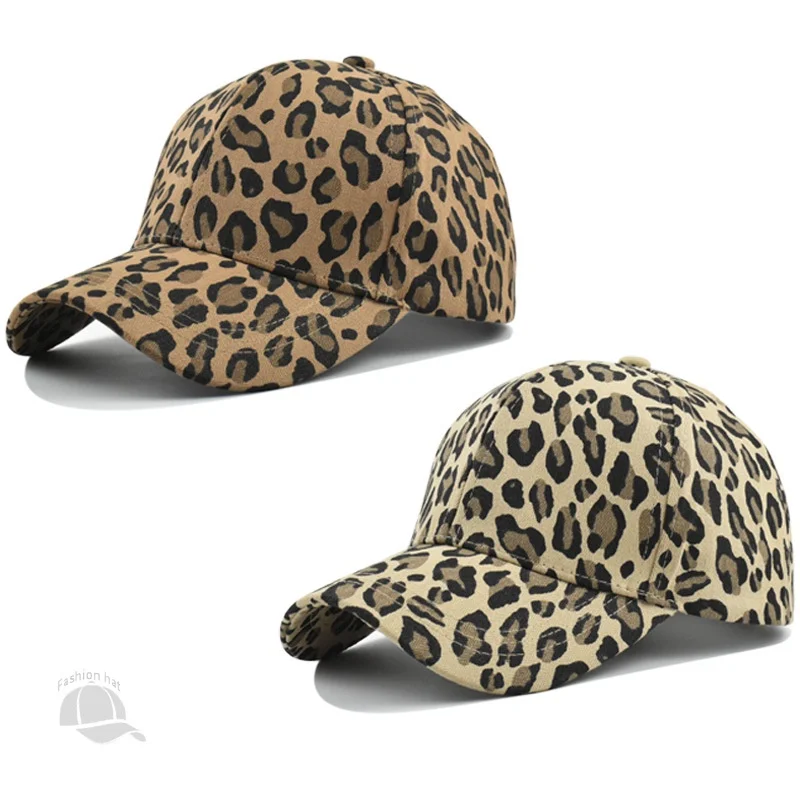 New fashion men and women leopard print baseball cap outdoor sun-proof fashion all-match ins peaked hat