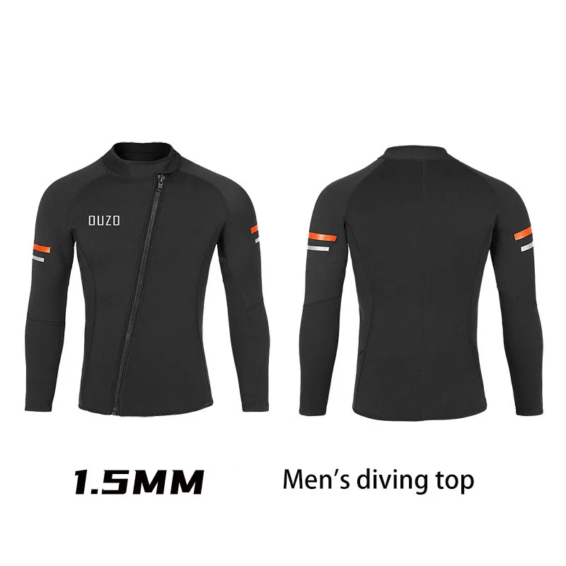 Men's 1.5mm Split Diving Suit Surfing Windproof Long Sleeve Jacket Neoprene Fishing Pants Professional Scuba Diving Clothes