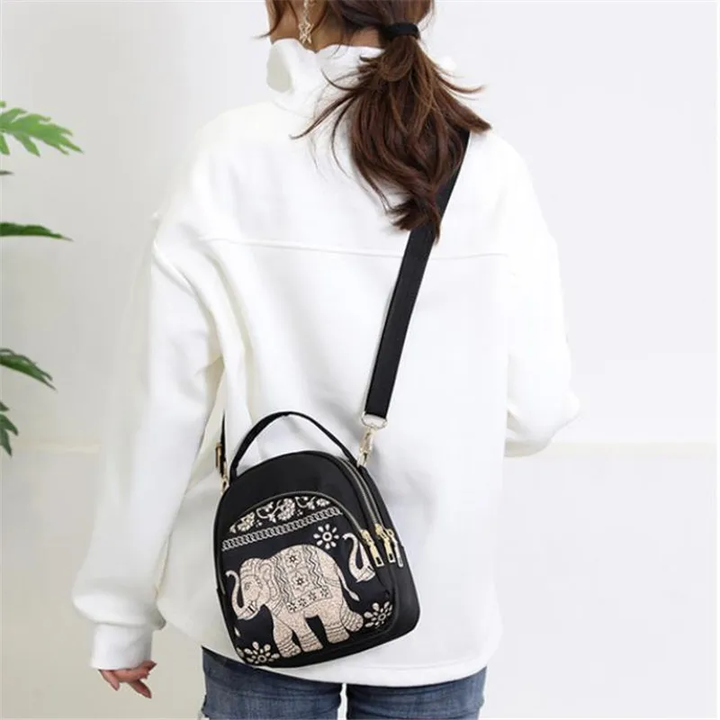 Damen Tasche neue lässige koreanische multifunktion ale Umhängetasche Mini Rucksack Oxford Umhängetasche Damen Einkaufstasche – Detail 6