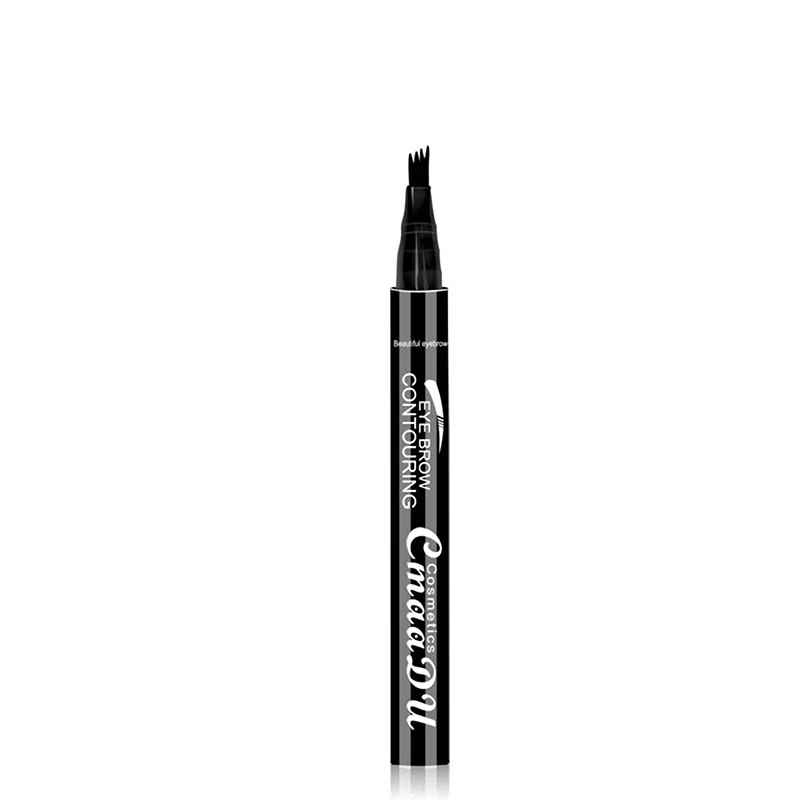 Liquid Eyebrow Pen Microblade Waterproof Eye Brow Contouring Pencil with Micro-Fork Tip Brow Definer for Makeup