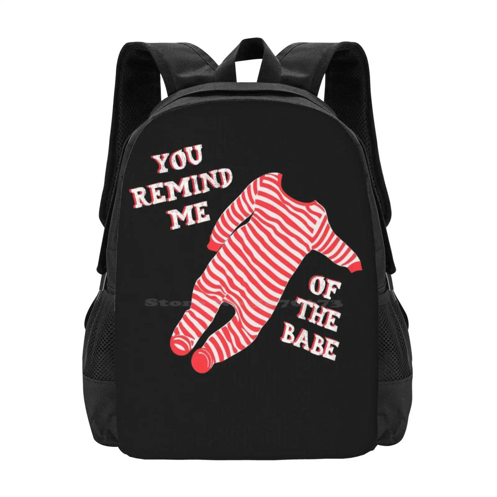 Labyrinth-3d Print Design Backpack Student Bag Labyrinth You Remind Me Of The Babe The Babe With The Power Eighties Retro