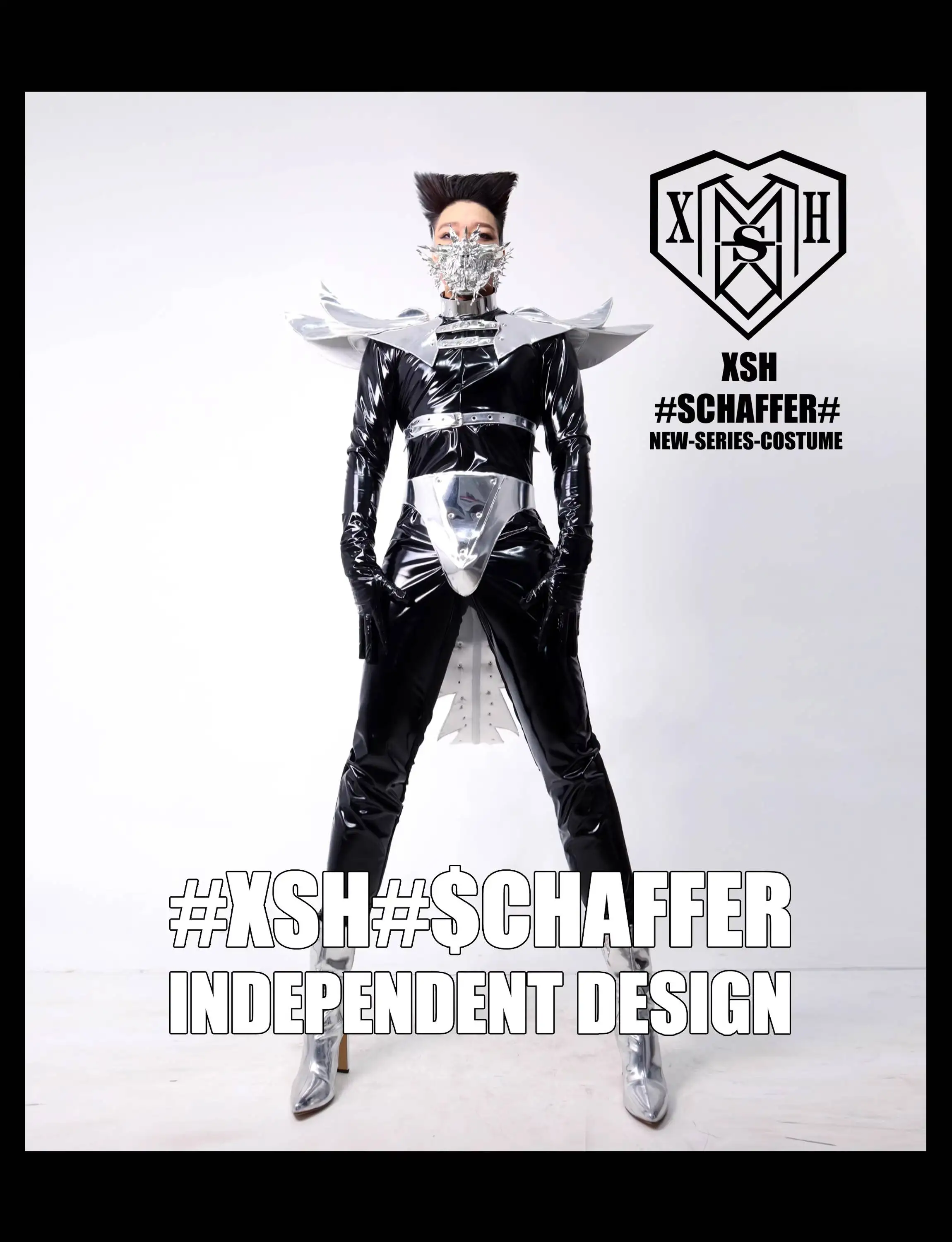 

Red Black Costume Nightclub Bar DS XSH Men's Halloween Alien Tail Stage Performance Costume Dance Team Outfit Custom