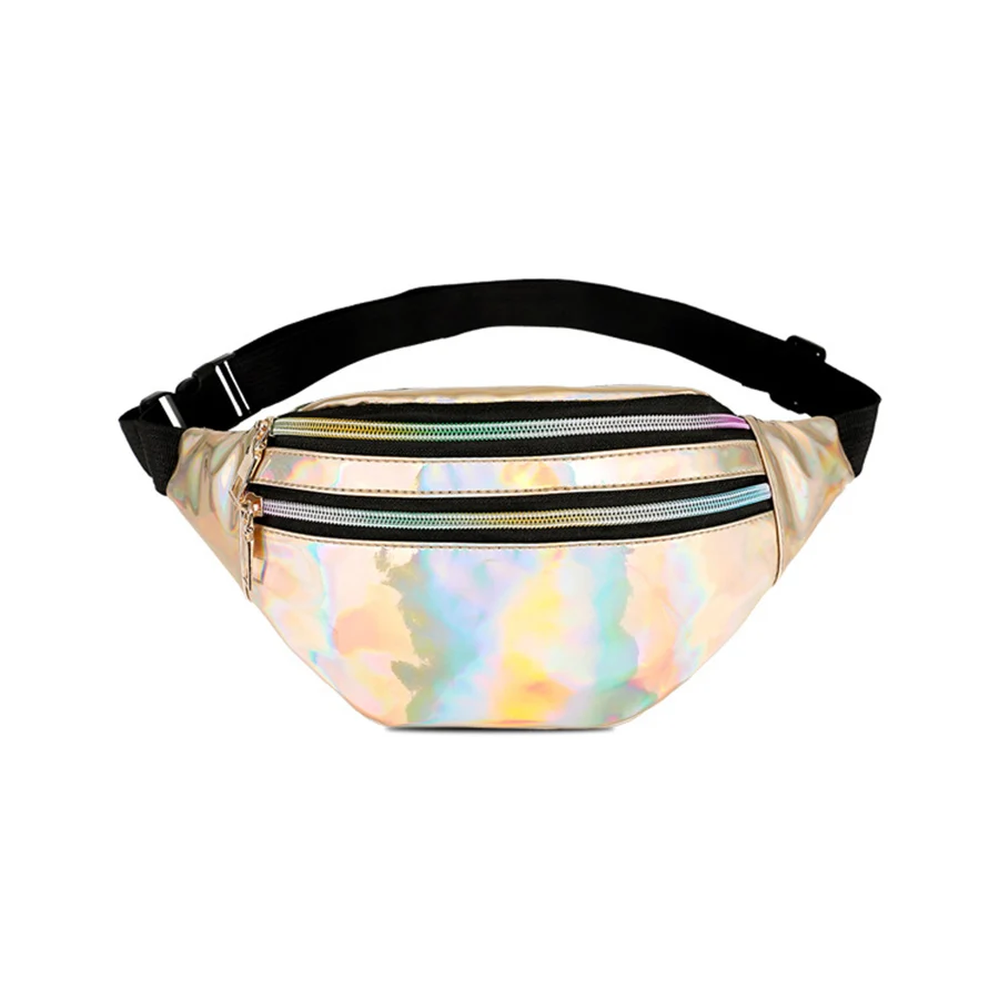 

Глянцевая поясная сумка из лакированной кожи для женщин, красочные сумки через плечо, поясная сумка, поясная сумка, лазерные дорожные нагрудные сумки