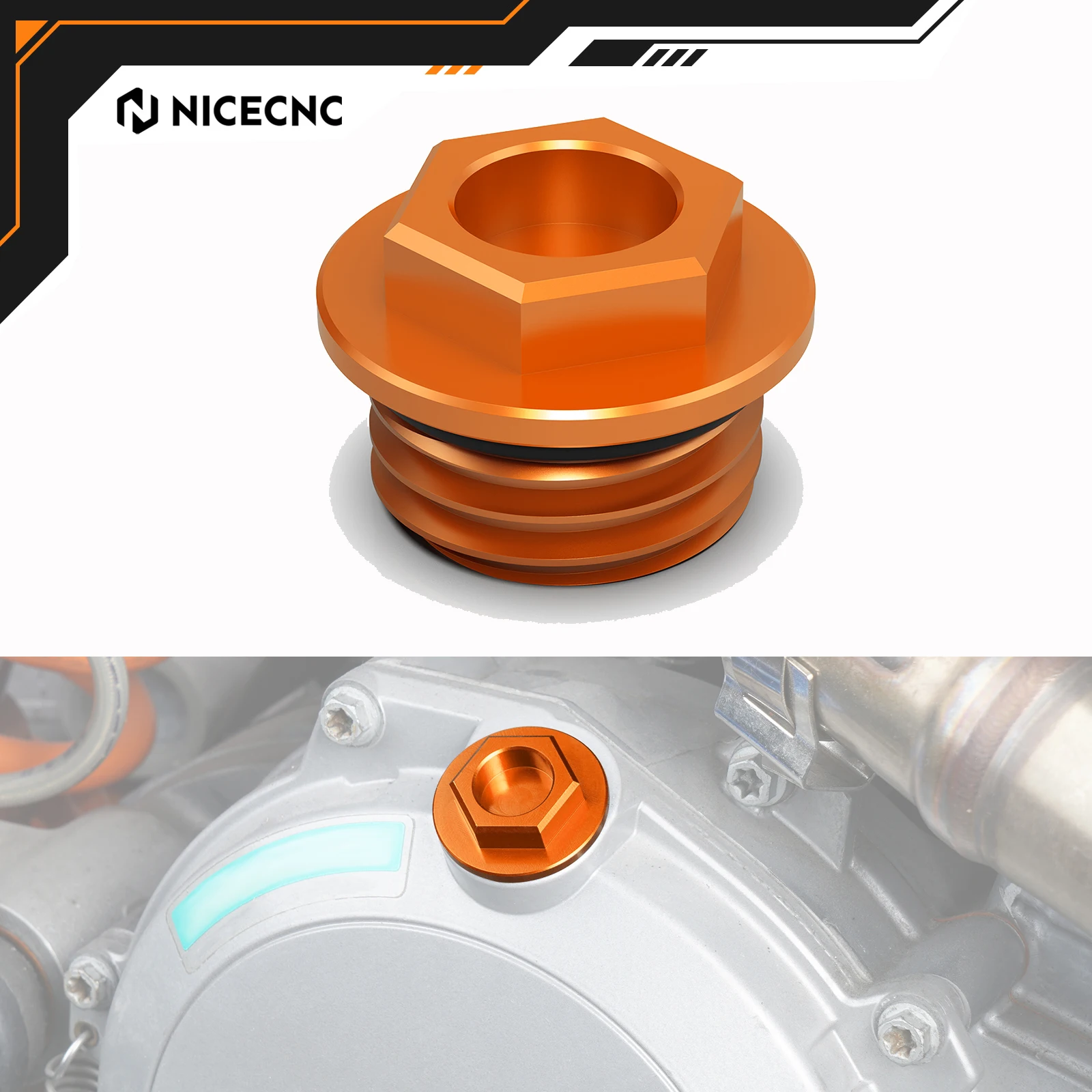 NICECNC Oil Filler Plug Cap For KTM 690 ENDURO R EXC 300 SX-F 250 EXC-F 350 SX XCW XCF 450 XCW-F 04-21 For Husqvarna 701 ENDURO