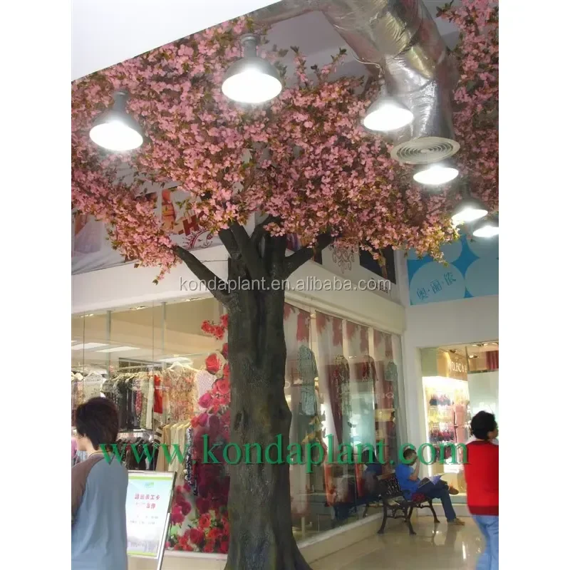 Picture 4: Artificial Cherry Blossom Tree for Big Plant Trees Wedding Decoration Plastic Flowering Tree for Event and Home Decor