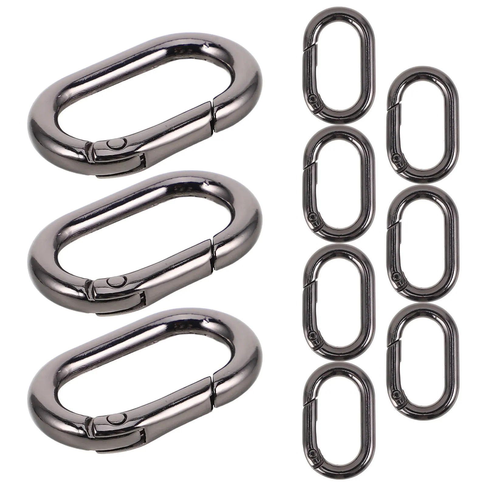 10Pcs Heavy Duty Metal Spring for Purse Making Handbag Hardware Bag Accessories Keychain Clips Bag Craft Supplies