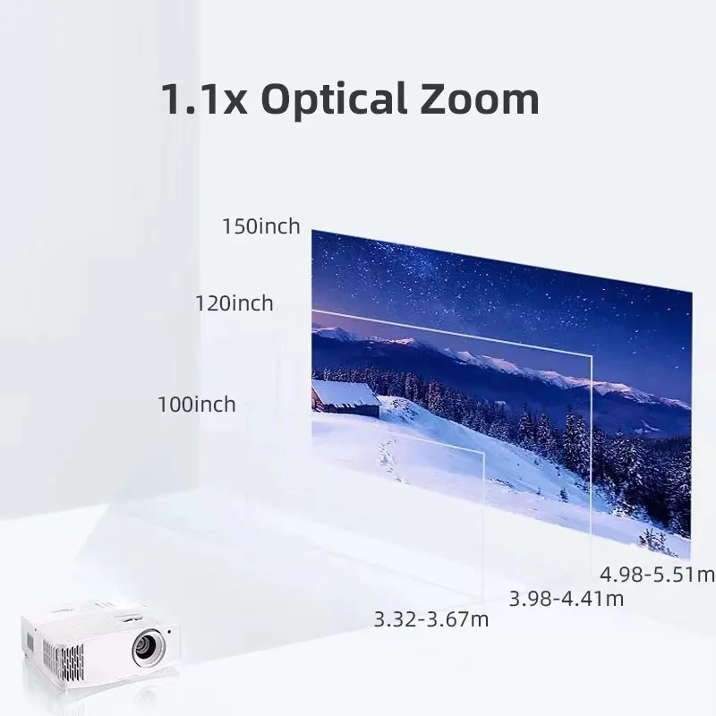 Optoma UHD506 4K UHD Projector 3D DLP HDR المسرح المنزلي 240 هرتز معدل تحديث الألعاب طويل رمي متعاطي المخدرات