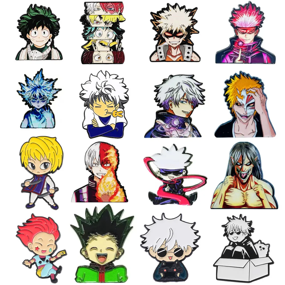 

Manga Enamel Pin Anime Lapel Pins Backpacks Cute Things Brooches Badges on Backpack Brooch for Clothes Jewelry